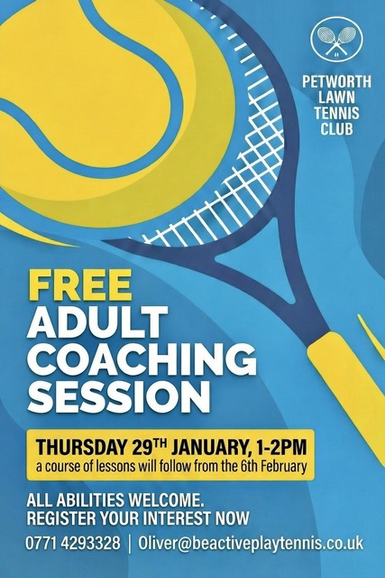 Free Adult Tennis Coaching Session
